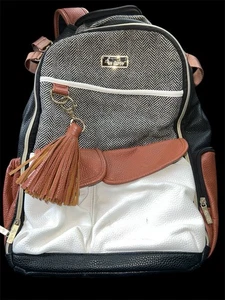 Itzy Ritzy Boss Backpack Diaper Bag Coffee & Cream Read Description - Picture 1 of 10