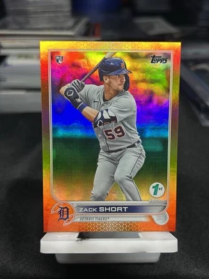 Zack Short 2022 Topps 1st Edition Rookie Card Orange Foil /75 Tigers #148 - Image 1 of 4