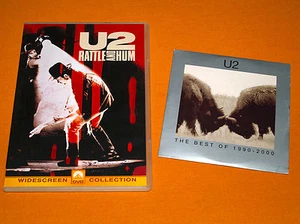 U2 BONO 2x DVD LOT THE BEST OF 1990 2000 PROMO & RATTLE AND HUM RARE GR SLIM BOX - Imagen 1 de 7