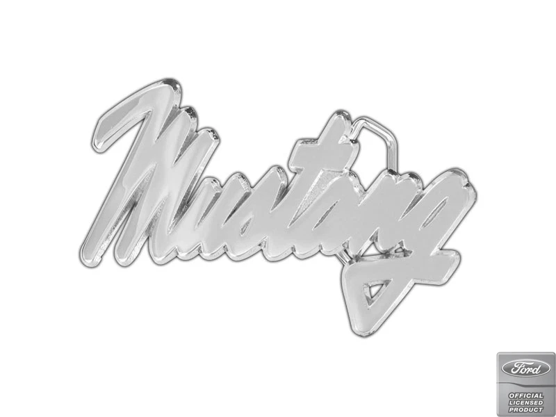 Hebilla de cinturón de latón cromado fuente Ford Mustang Foto 1 de 1