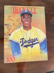 Jackie Robinson Beckett Baseball Card Monthly Magazine July 1993 Issue #100