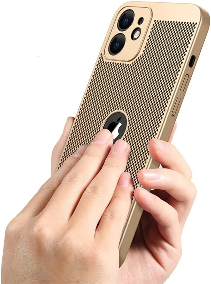 Funda transpirable disipación de calor para iPhone 15 Pro Max Plus 14 13 12 11 X 8 7 SE Foto 1 de 4