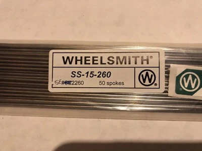 Wheelsmith SS15 260mm Silver spokes Pack Of 50 - Image 1 of 4