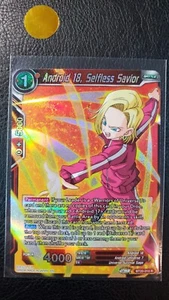 Android 18, Selfless Savior FOIL BT20-010 M PF DBZS Power Absorbed Series - Picture 1 of 2