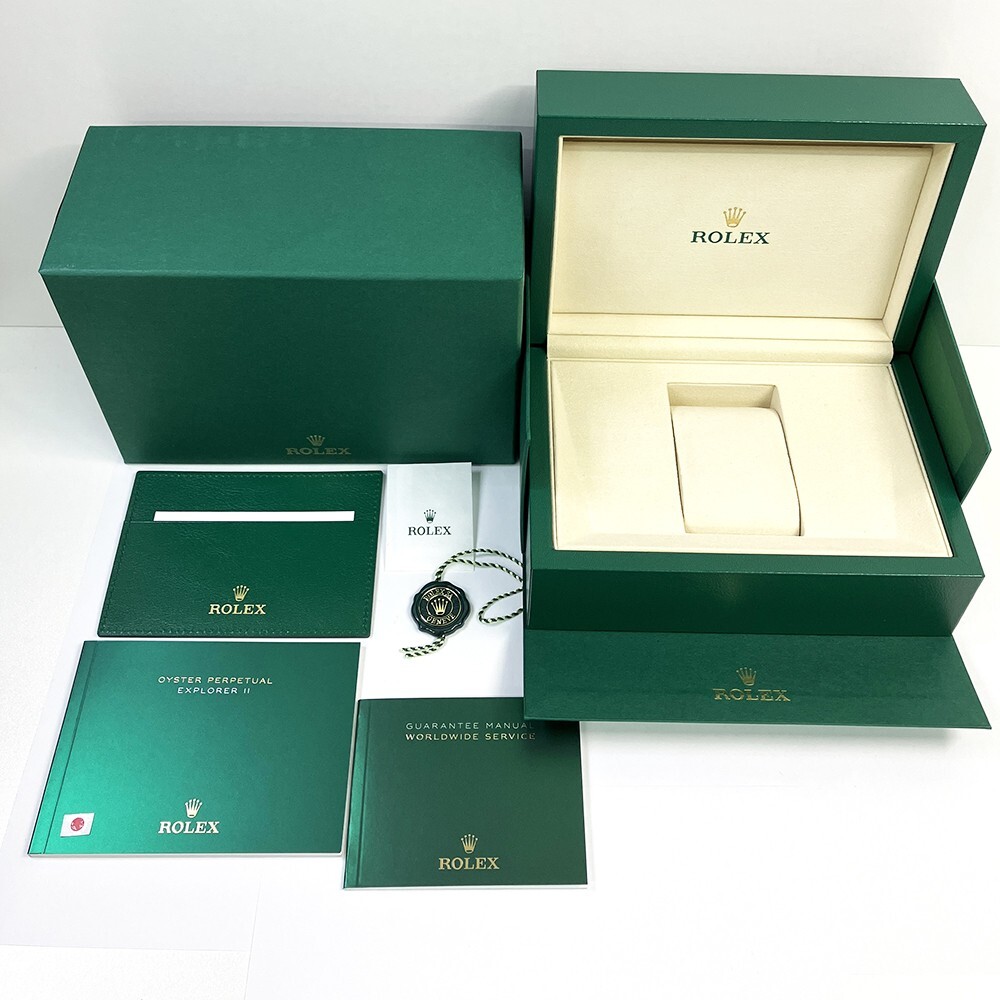ROLEX　Mサイズボックス　4個セット ROLEX LARGE BEAUTIFUL GREEN COLLECTORS WATCH BOX - BOX ONLY