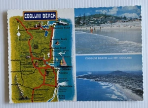 COOLUM BEACH c1984 Sunshine Coast Surfing Beach Aerial View Q (0401) - Picture 1 of 2