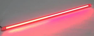 Integrated LED Motorcycle Light Bar with Run/Brake/Turn - 12.8" - Smoked Lens - Picture 1 of 5