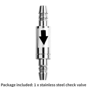 1X Stainless Steel CO2 Non-Return Check Valve One-Way Aquarium Fish Tank Tools - Picture 1 of 7