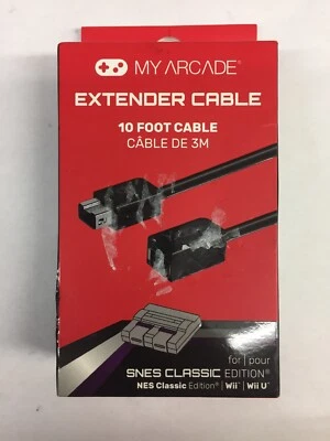 My Arcade Extender Cable 10 Foot Cable For NES Classic Edition or Wii/Wii U*New* - Image 1 of 3