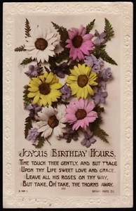 Freudige Geburtstagsstunden Rotary RP Postkarte - Bild 1 von 2