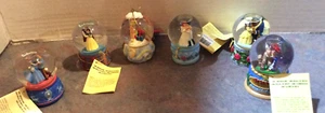 Walt Disney Miniature Mini Water Globe Snow Globe Lot of 6 - Princesses, Tinkerb - Picture 1 of 7
