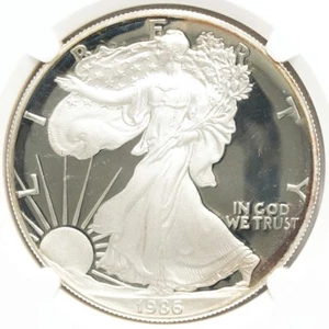 1986 S Proof Silver American Eagle NGC PF-69 UCAM - Picture 1 of 4