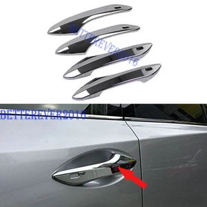 Cubierta de manijas de puerta cromada con ojo de cerradura inteligente para Lexus NX200t NX300 NX300h - Imagen 1 de 6
