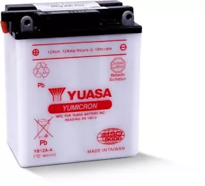 Yuasa Conventional YB12AA 12 Volt Battery For Kawasaki KZ750E 1980-1983 - Picture 1 of 4