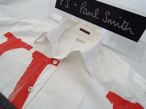 PAUL SMITH Mens Shirt ๐ Size M (CHEST 44") ๐ RRP ยฃ165+๐ฎ MAINLINE BIBBED IV 4 - Picture 1 of 8