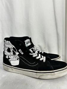 Vans Fillmore Hi Skull Herren Sneaker Schwarz Freizeitschuhe Herren Größe 8 - Bild 1 von 16