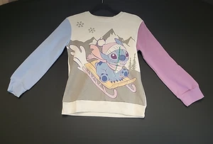 Disney stitch Riding sled sweater kids medium  - Picture 1 of 7