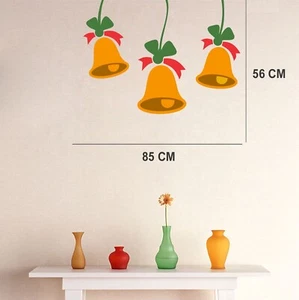 85 cm Christmas Colourful Bells Wall Sticker Self Adhesive Sticker - Picture 1 of 3
