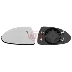 VAUXHALL CORSA 2007->19 TÜRSPIEGEL GLAS SILBER KONVEX, BEHEIZT & BASIS LINKS - Bild 1 von 4