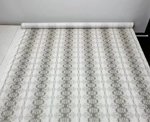 BALLARD DESIGNS SERENA LINEN IKAT STRIPE MULTIPURPOSE FABRIC BY THE YARD 54"W - Picture 1 of 6