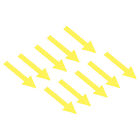 4Set / 40Pieces 2x1" Arrow Sticker Directional Arrow Sign Floor Decal Yellow