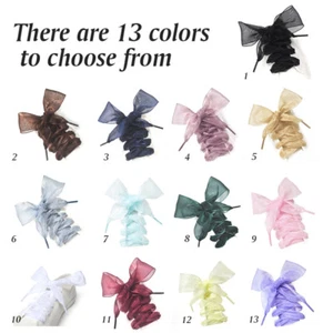 Women Shoelaces/Silk Satin Ribbon Flat Shoes Laces Shoes Sneakers Shoeslaces - Picture 1 of 25