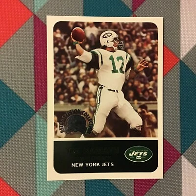 Joe Namath #8RC jets HOF 2000 Fleer Greats of the Game Retrospection Collection - Image 1 of 2