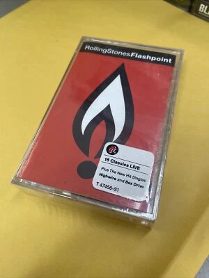 Rolling Stones ‎Flashpoint 1991 Live Cassette Sealed - Image 1 of 3