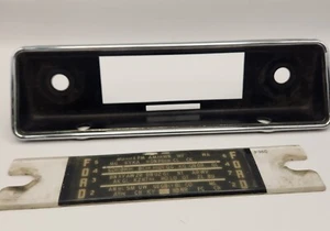 Vintage Ford Valve Radio Faceplate And Trim Stations - Imagen 1 de 7