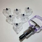Cupping 6 Pcs Love Shape Vacuum Cup Suction Massage Therapy Hijama Cans Jars Set