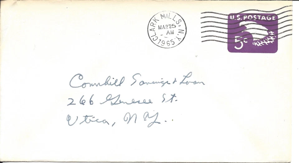 U.S. - CLARK MILLS, N.Y. MARCH 25, 1965 WAVE CANCEL ON SCOTT'S # U550 - Image 1 of 1