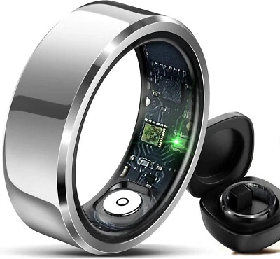 HitTopss Intelligenter Fitnesstracker-Ring Herzfrequenz & Blutsauerstoff IP68 - Bild 1 von 4