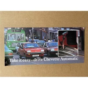VAUXHALL CHEVETTE AUTOMATIC BROCHURE Small Colour fold out leaflet 1980 (approx - Picture 1 of 1