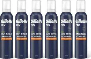 Gillette Pro Shave Mousse For Sensitive Skin, for a Smooth Shave 6 x 240ml - Picture 1 of 1