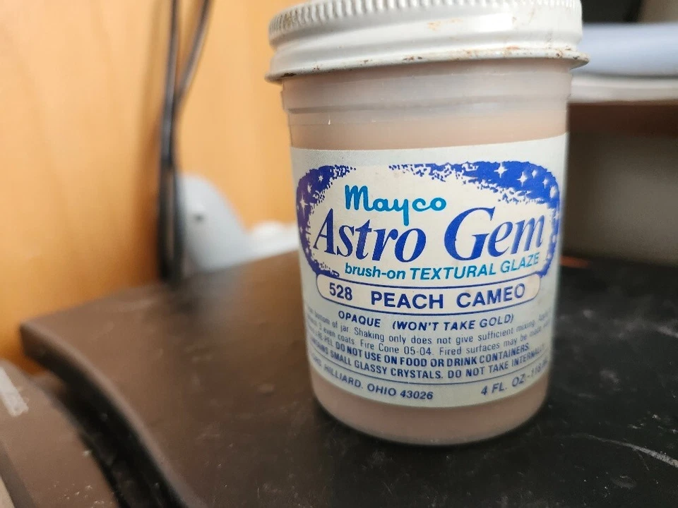 Esmalte cerámico Mayco - Astro Gem - AS528 camafeo de melocotón 4 oz. Texturizado  Foto 1 de 1
