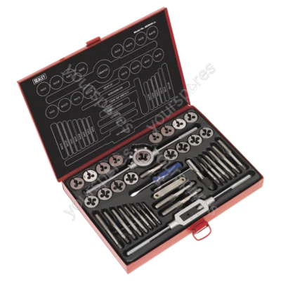 Sealey Metric Tap & Die Set Split Dies 40pc - Image 1 of 3