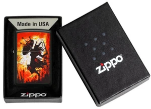 GENUINE ZIPPO WINDPROOF LIGHTER WARRIOR DESIGN (94405) GIFT BOXED - Picture 1 of 2