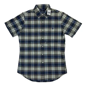 Camisa Polo Ralph Lauren Manga Corta Ajuste Personalizado a Cuadros Abotonada - Talla: Pequeña - Imagen 1 de 2
