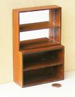 Stained Wooden Back Bar Shelves With Real Glass Tumdee 1:12 Scale Dolls House