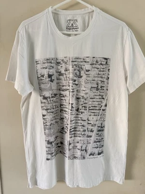 Camiseta ZEGNA SPORT Algodón Orgánico Elastizada Grande Blanca Estampado Gráfico Camisa Foto 1 de 4