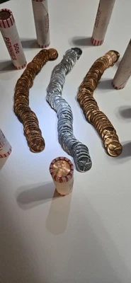 1943 Denver Roll 1963 P. Roll 1968 S/S Roll All B.U. & 10 Unsearched Rolls!  - Image 1 of 4