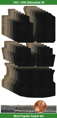 Juego de alfombrillas Lloyd Custom Ultimat para Oldsmobile 98 1961-1990 (5 piezas) #WDL Foto 1 de 4