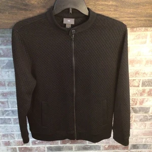 H&M Steppjacke schwarz durchgehender Reißverschluss Jacke Herren Größe L " - Bild 1 von 11