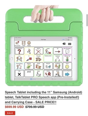 Dispositivos de comunicación GUS Galaxy Tab A8 TalkTablet Pro instalados (deterioro del habla) Foto 1 de 4