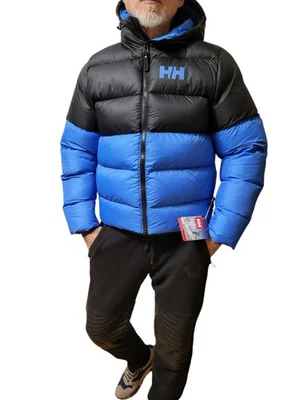 Helly Hansen Blue Black Active Puffy Jacket Men’s Size Medium - Image 1 of 4