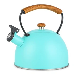 Pfeifende Herdplatte Teekessel, 3,2 Quart Edelstahl Teekanne mit Cool Tou... - Bild 1 von 7