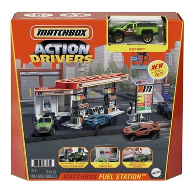 NWT Matchbox Action Drivers Fuel Station Playset Toy Truck 1:64 Scale  - Image 1 of 4