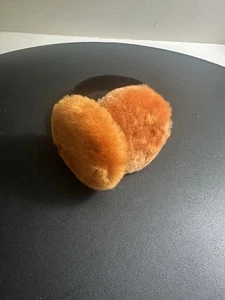 Surell leuchtend orange Lammfell & Samtband Ohrenschützer - Bild 1 von 7