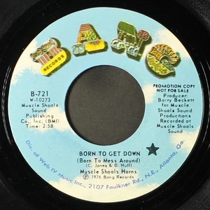 MUSCLE SHOALS HORNS: born to get down / disco version BANG 7" Single 45 RPM - Bild 1 von 2