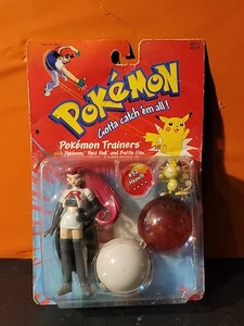 1999 Vintage Hasbro Nintendo Pokemon Trainers Jesse & Meowth Figure Set ~ NIB - Picture 1 of 4